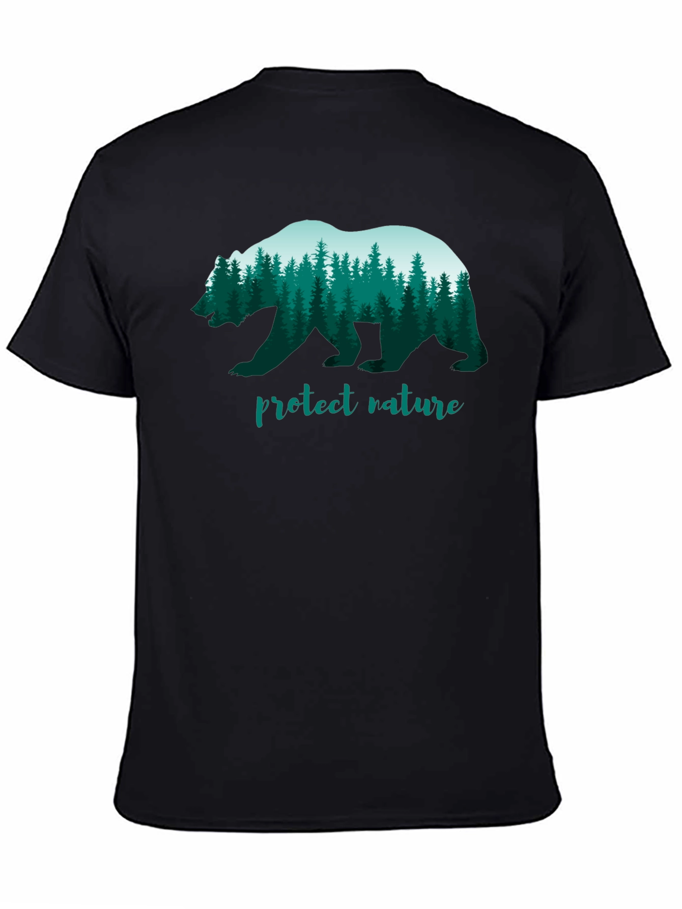 Protect Nature Bear Graphic T-Shirt