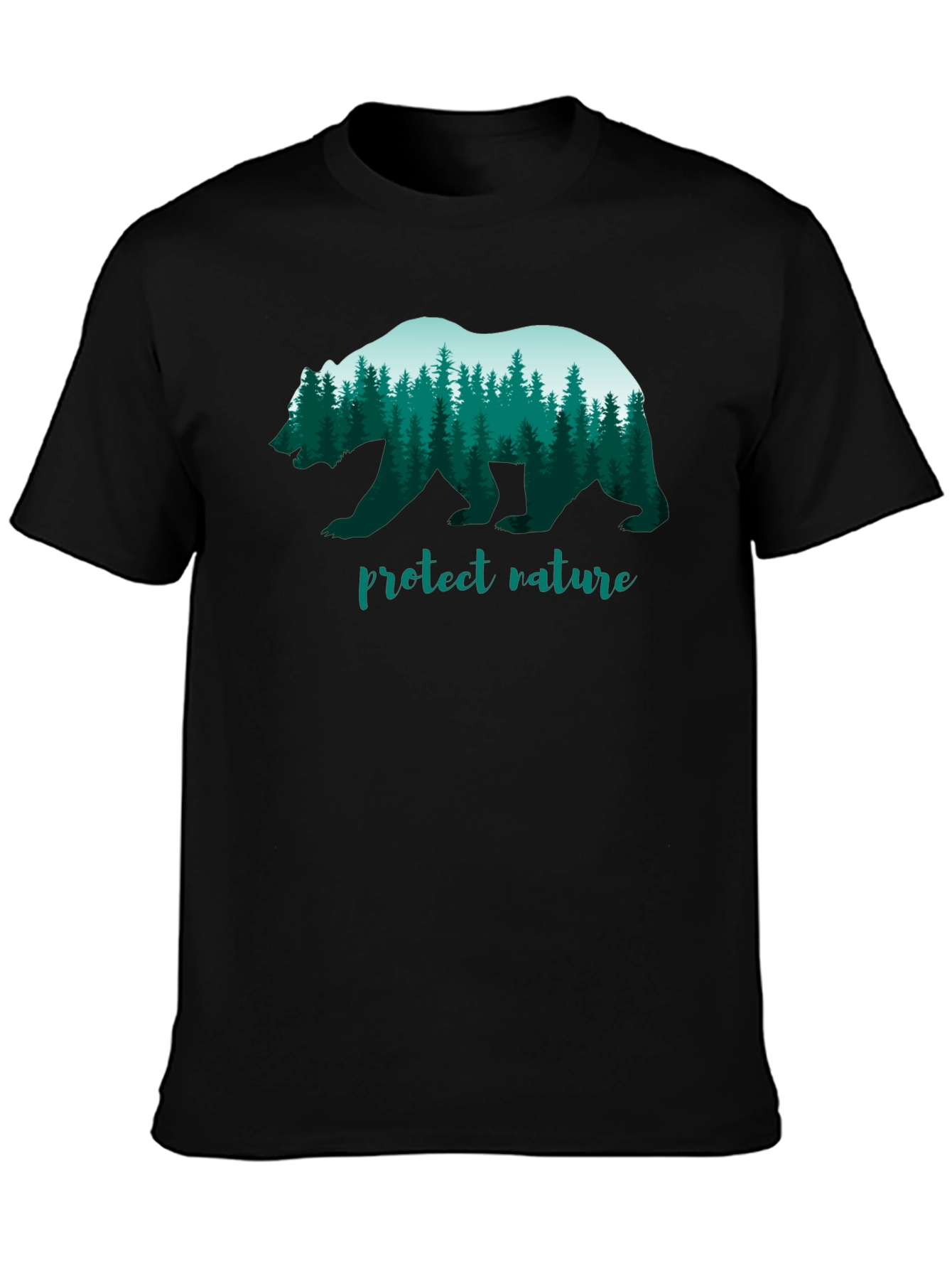 Protect Nature Bear Graphic T-Shirt