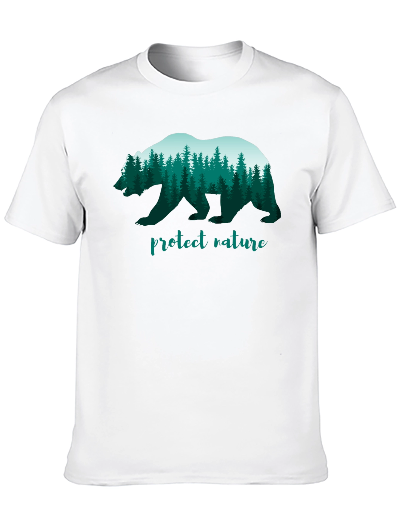 Protect Nature Bear Graphic T-Shirt