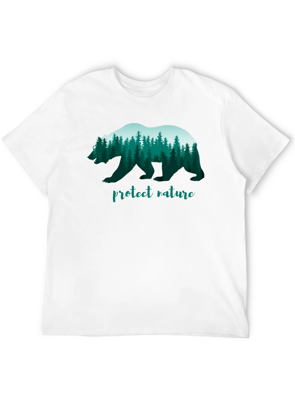Protect Nature Bear Graphic T-Shirt