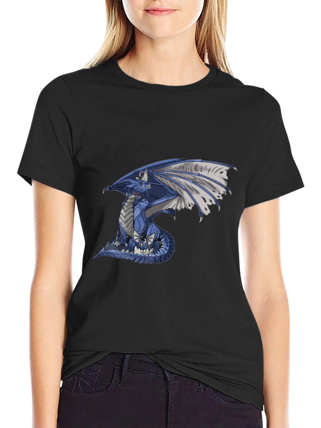 Blue Dragon Graphic T-Shirt