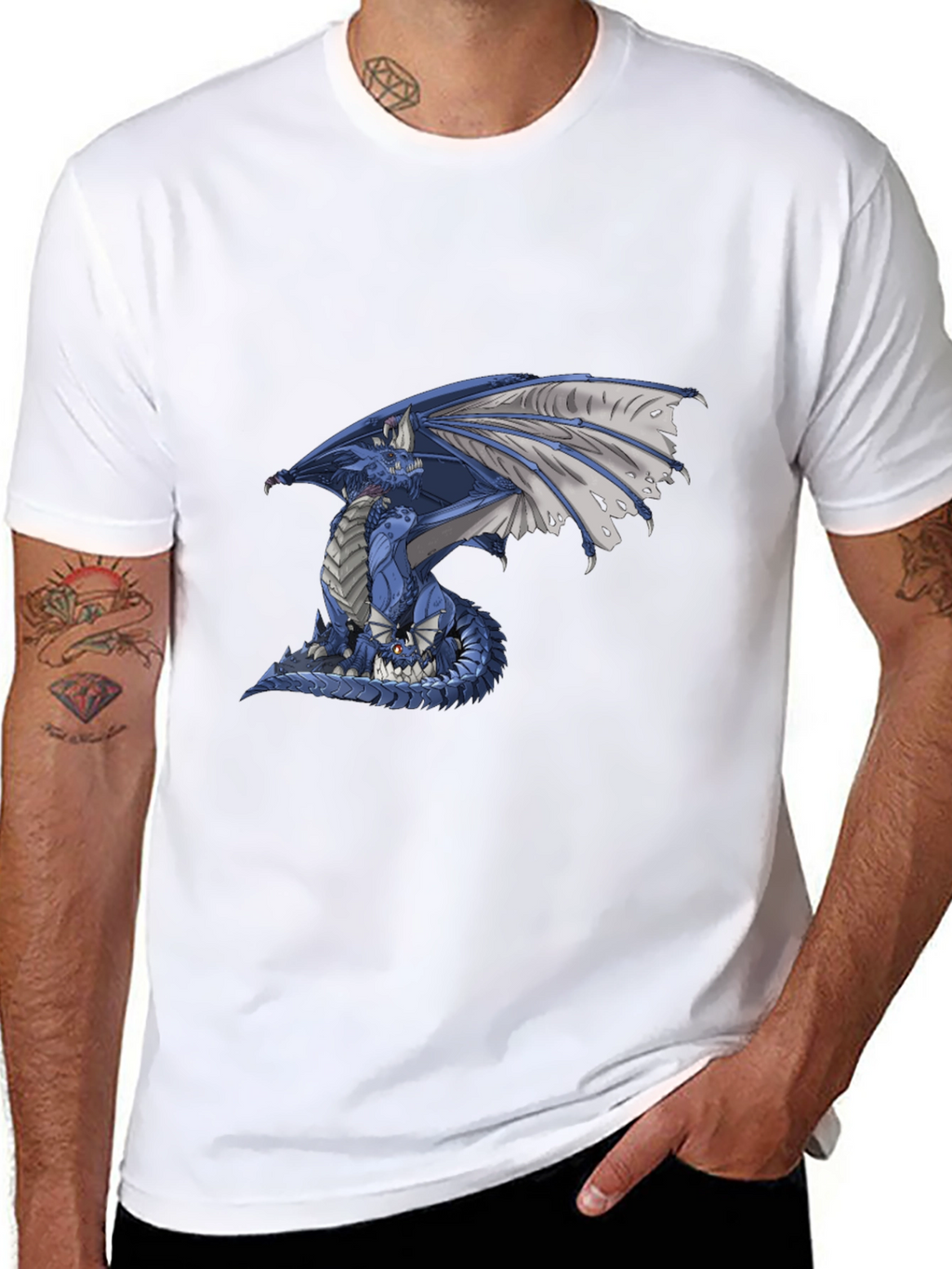 Blue Dragon Graphic T-Shirt