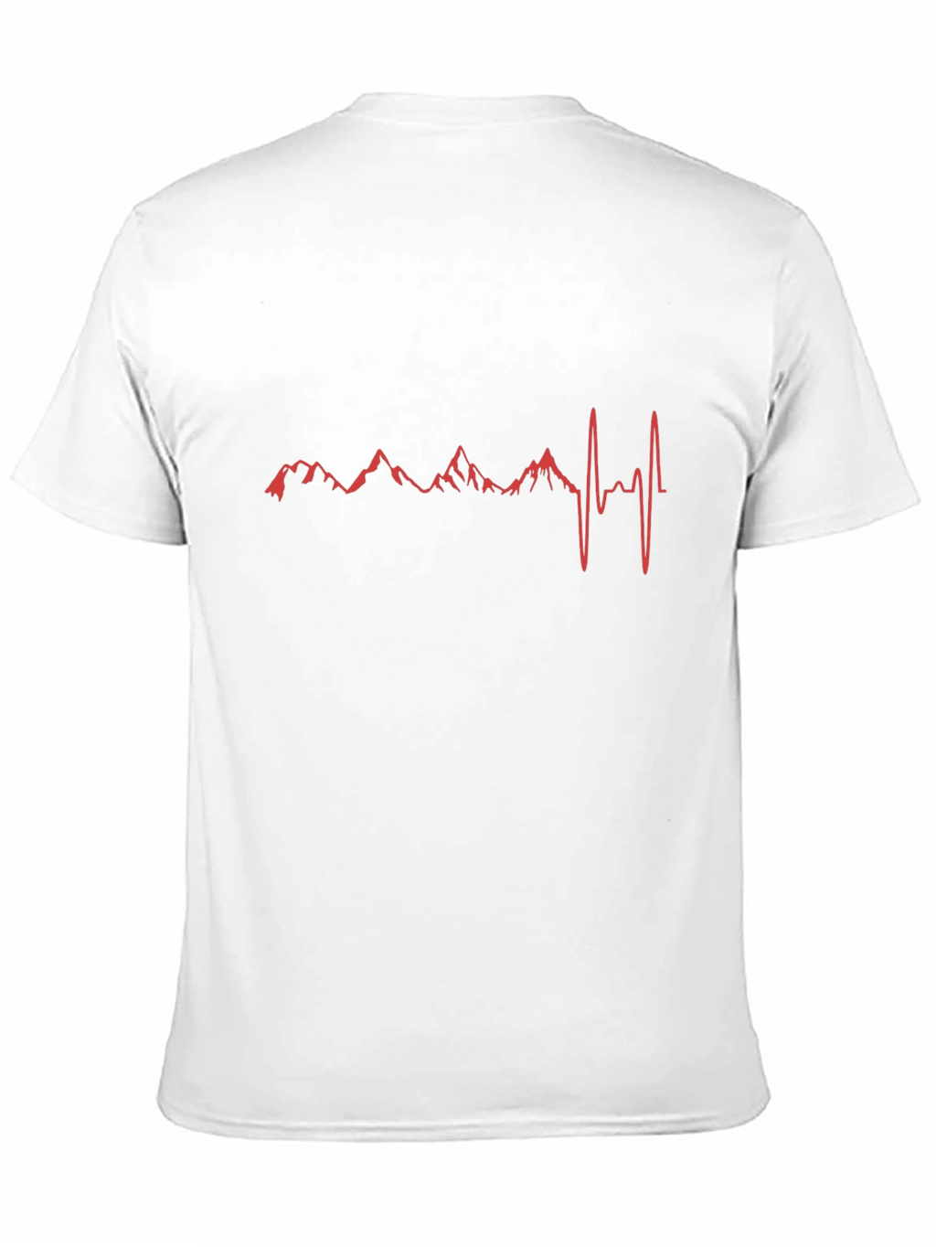 Mountain Heartbeat Graphic Tee - Black Cotton Shirt
