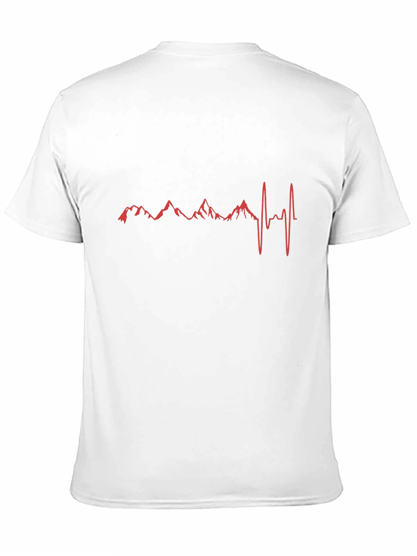 Mountain Heartbeat Graphic Tee - Black Cotton Shirt