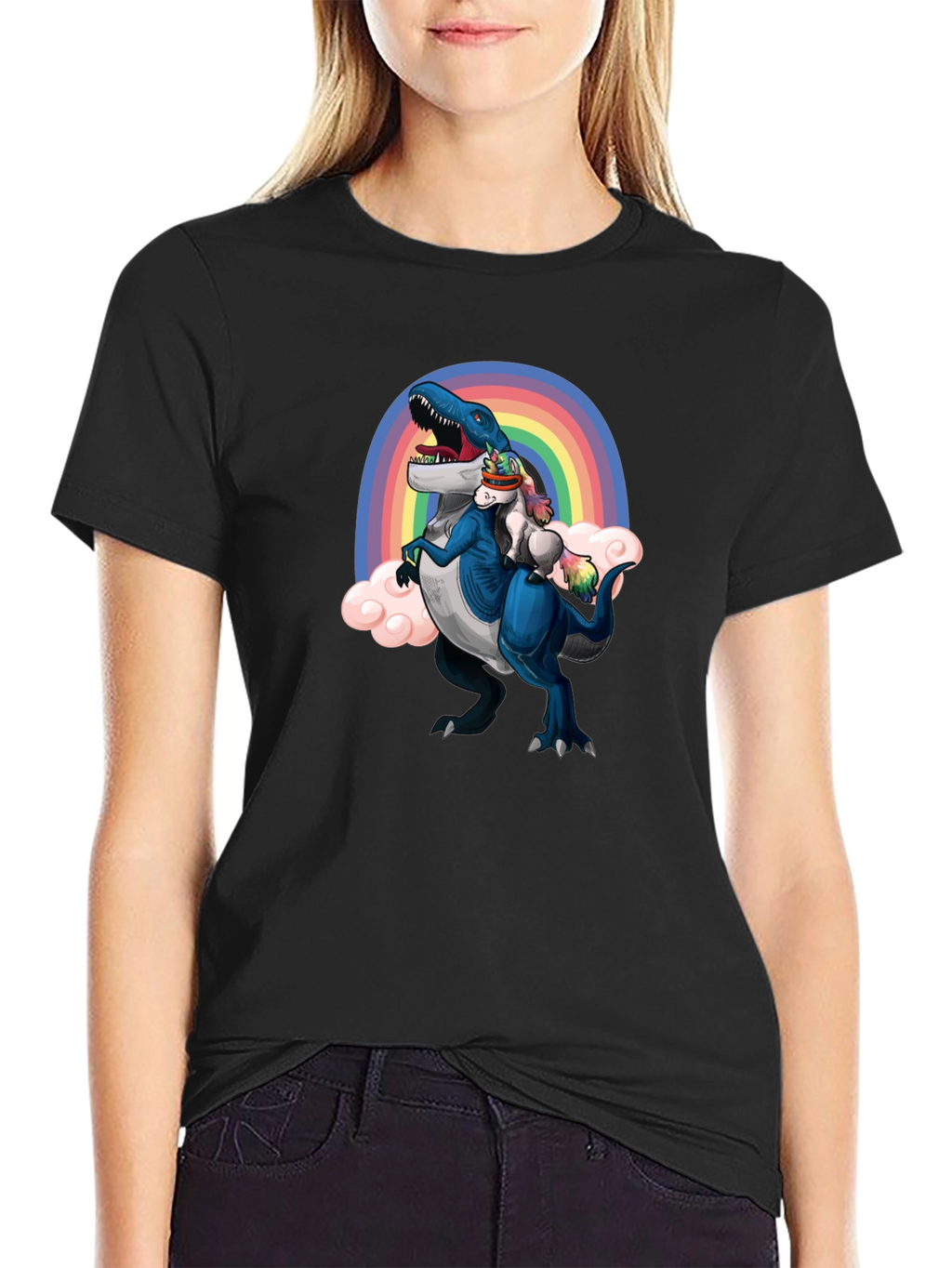 Dino & Unicorn Rainbow T-Shirt