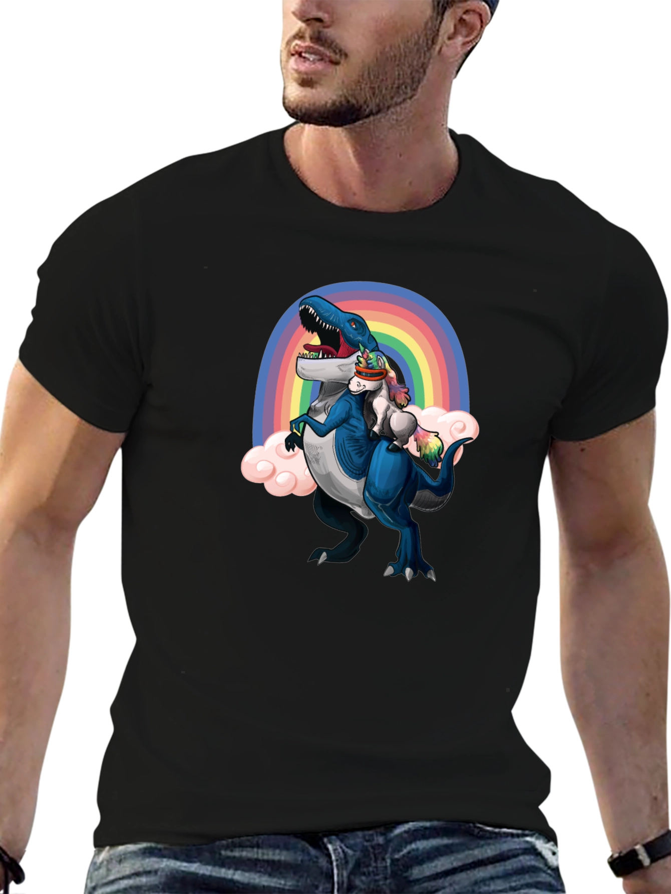 Dino & Unicorn Rainbow T-Shirt