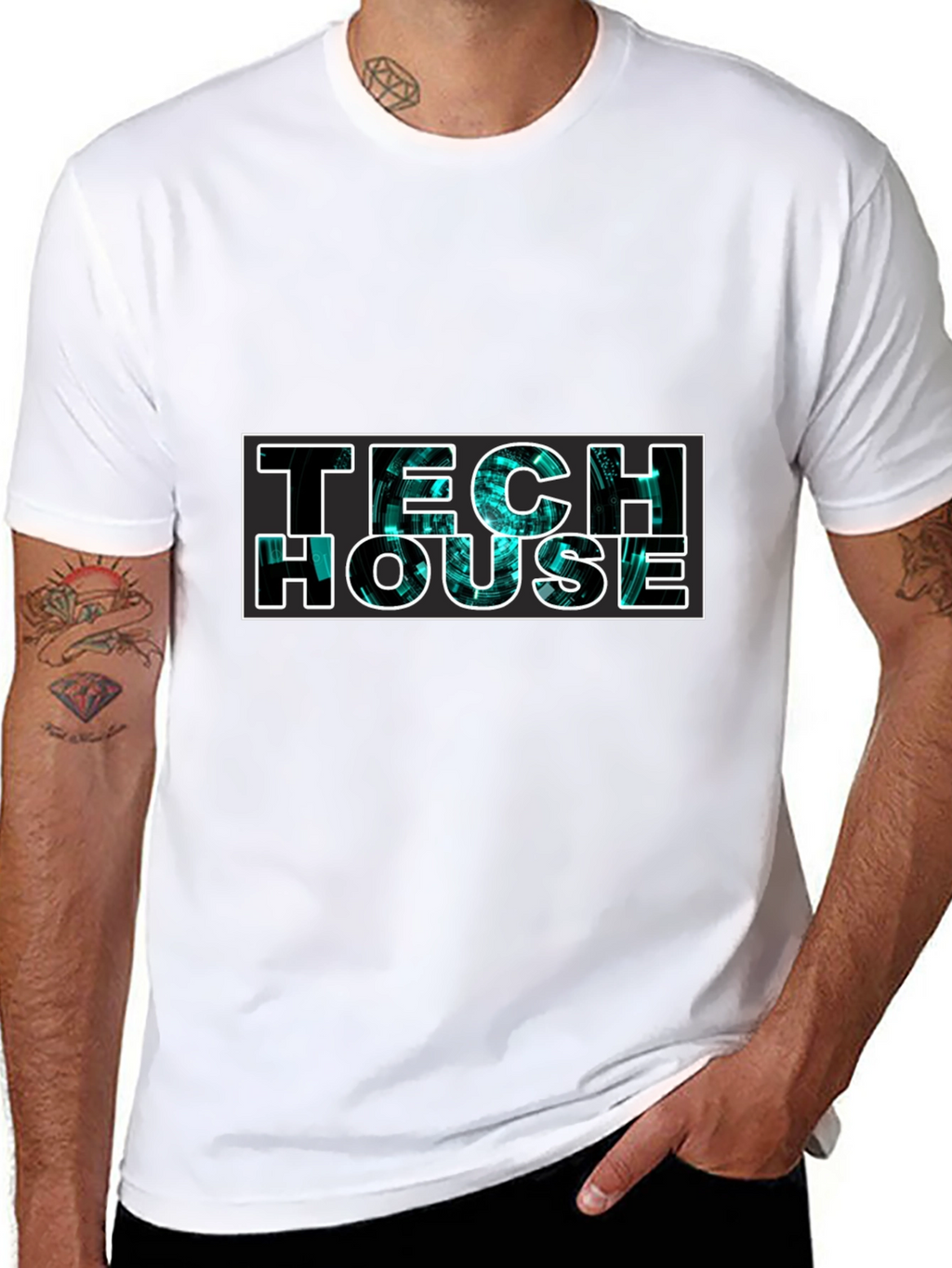 Tech House Graphic T-Shirt - Cool Clubbing Tee