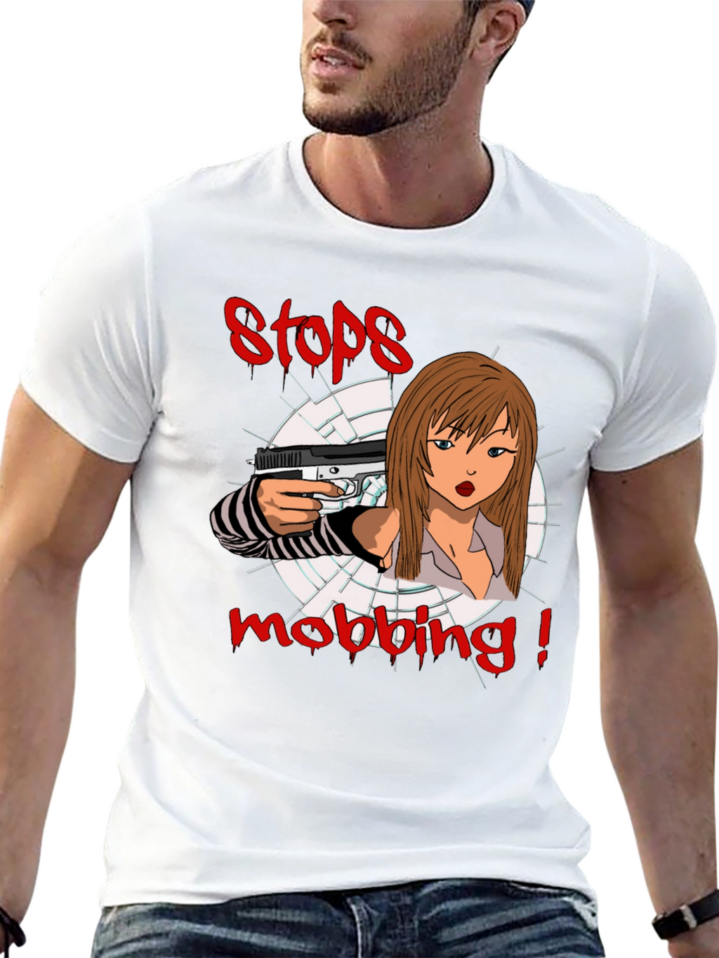 Stops Mobbing Graphic Tee