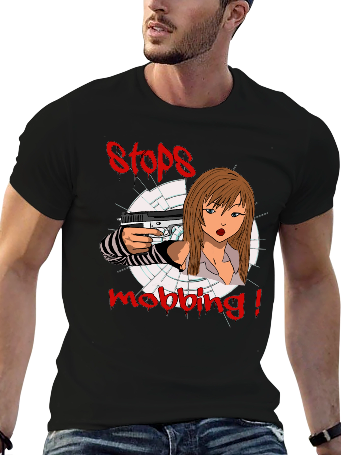 Stops Mobbing Graphic Tee