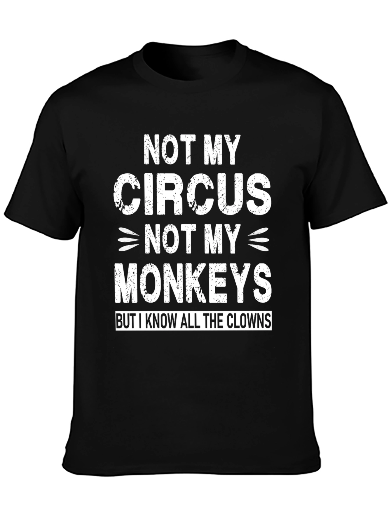 Not My Circus Funny Graphic Tee