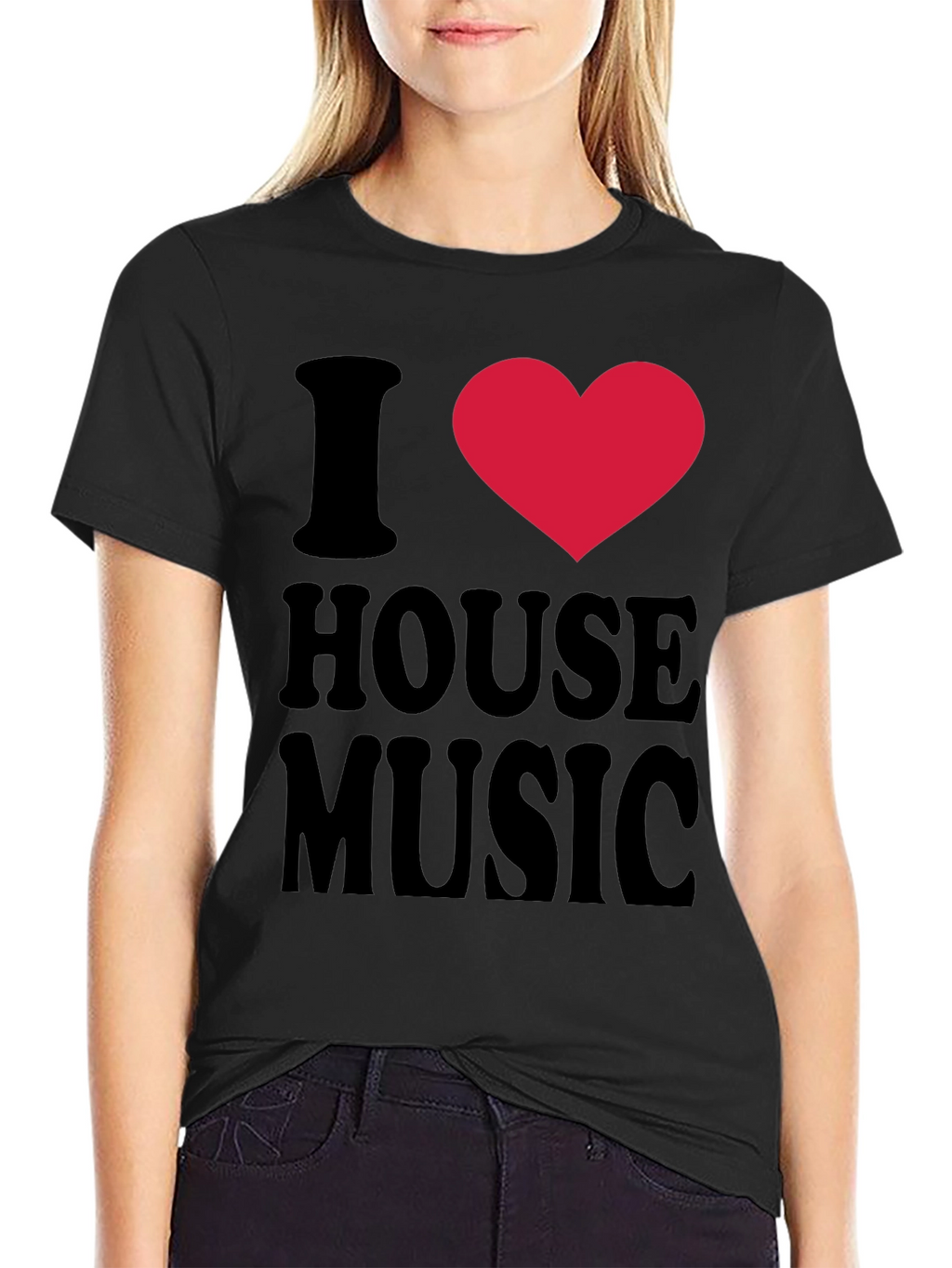 I Love House Music Graphic T-Shirt