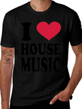 I Love House Music Graphic T-Shirt