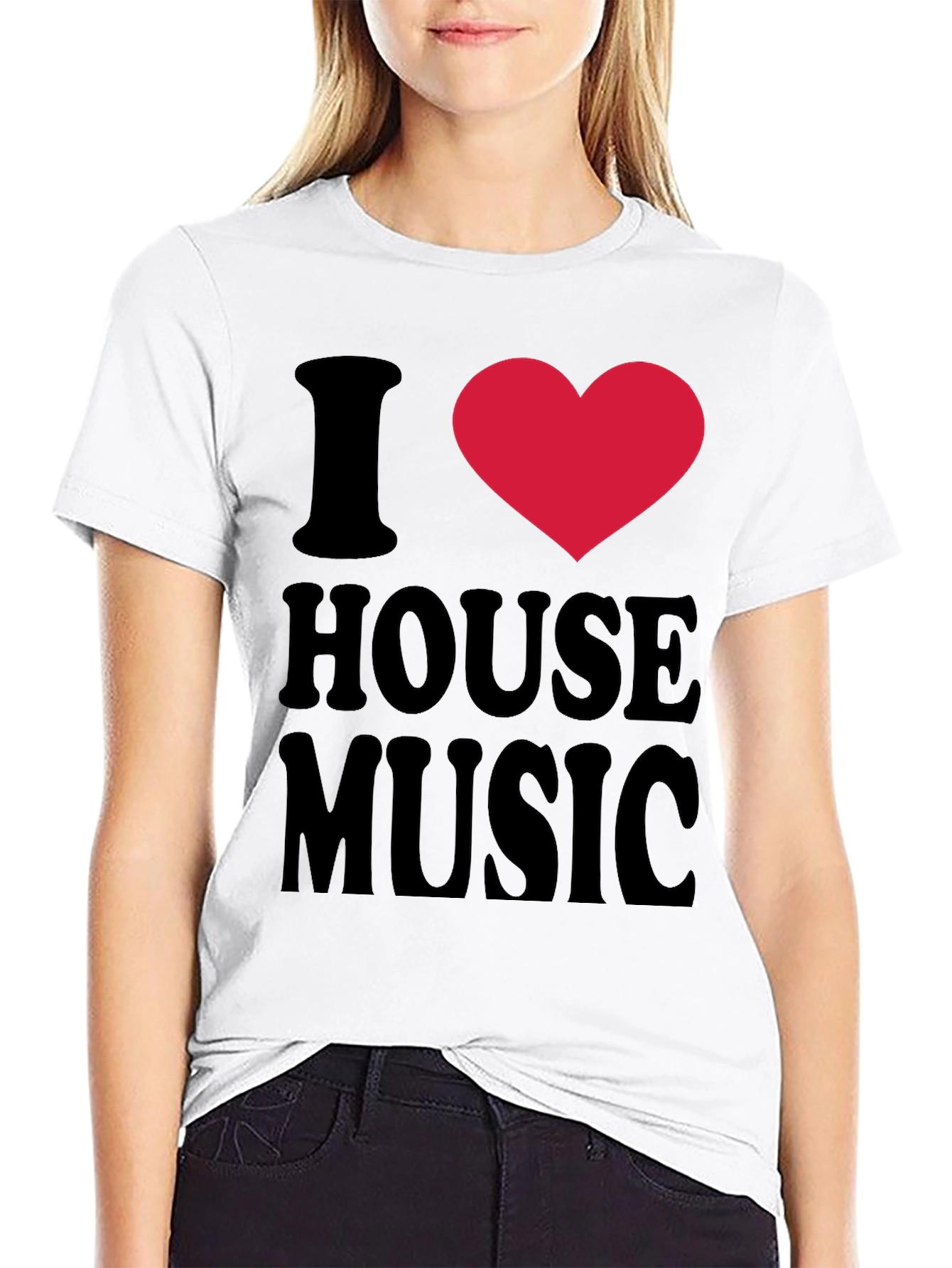 I Love House Music Graphic T-Shirt