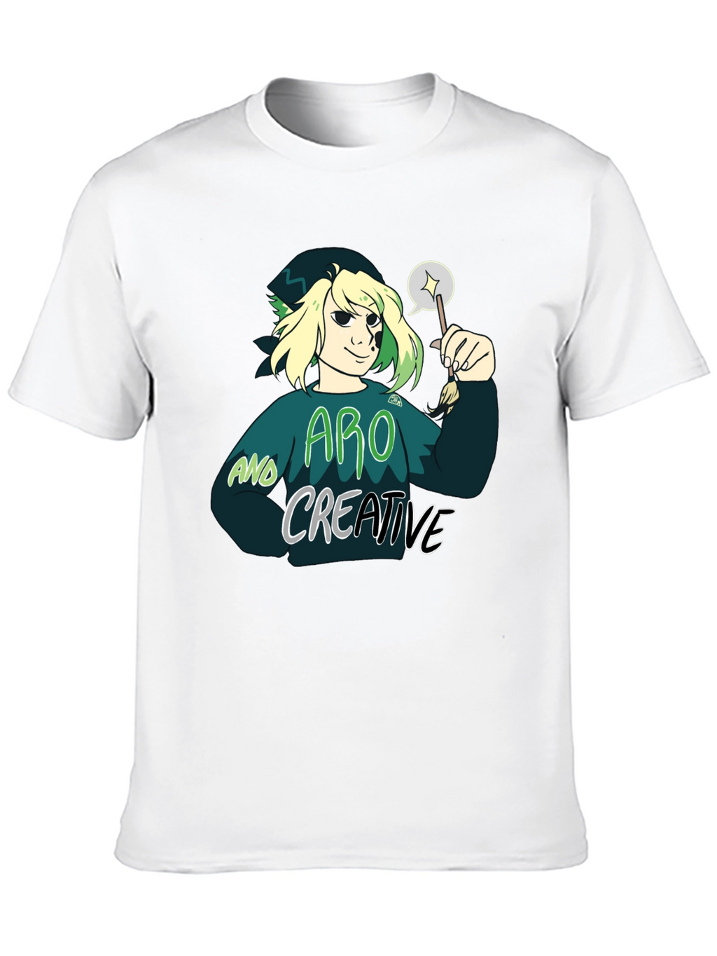 Aro and Creative Graphic T-Shirt