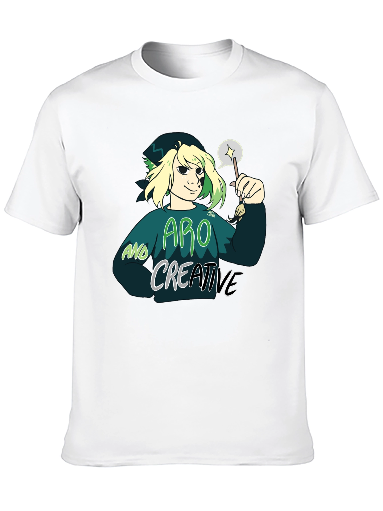Aro and Creative Graphic T-Shirt