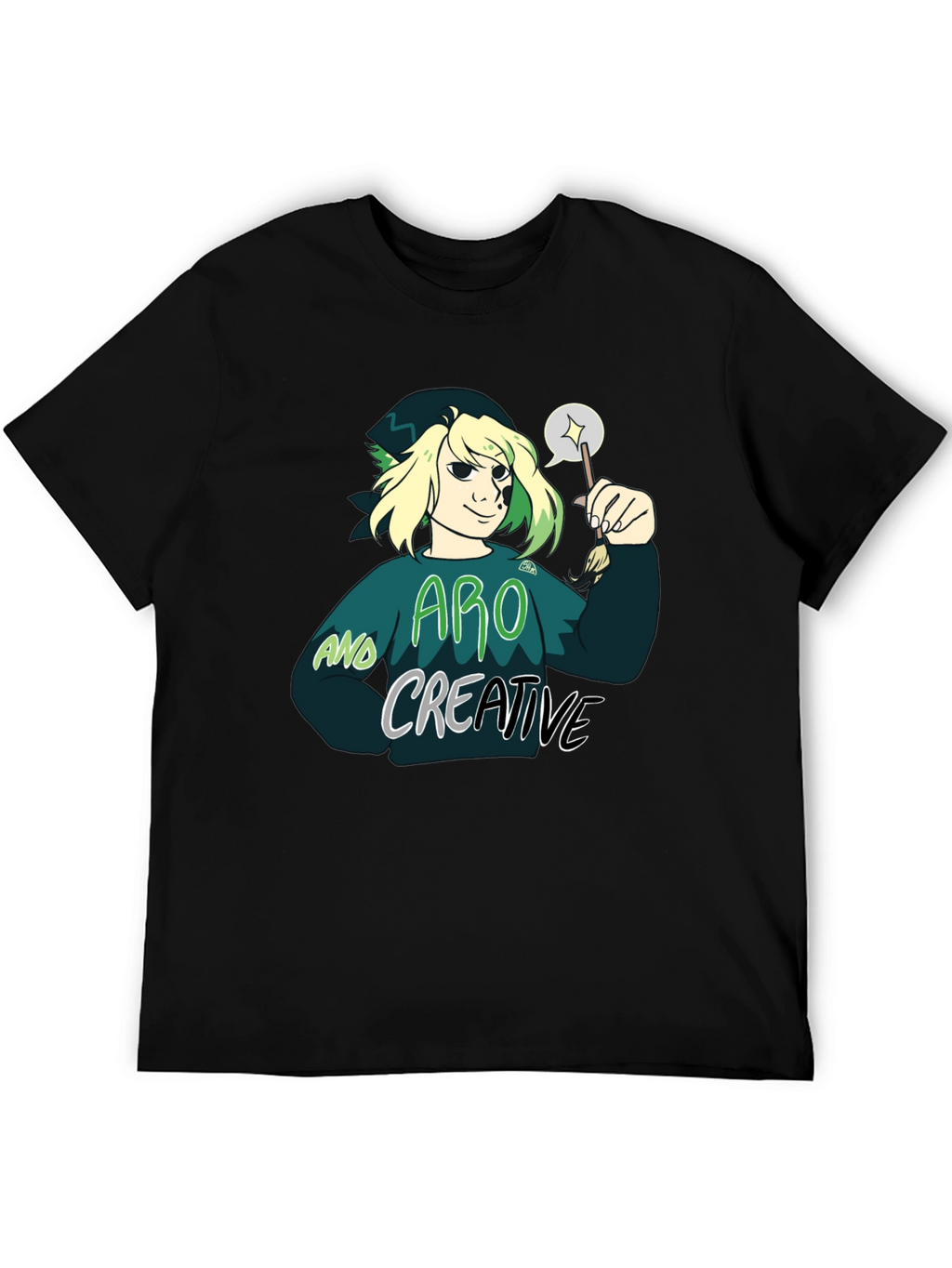 Aro and Creative Graphic T-Shirt