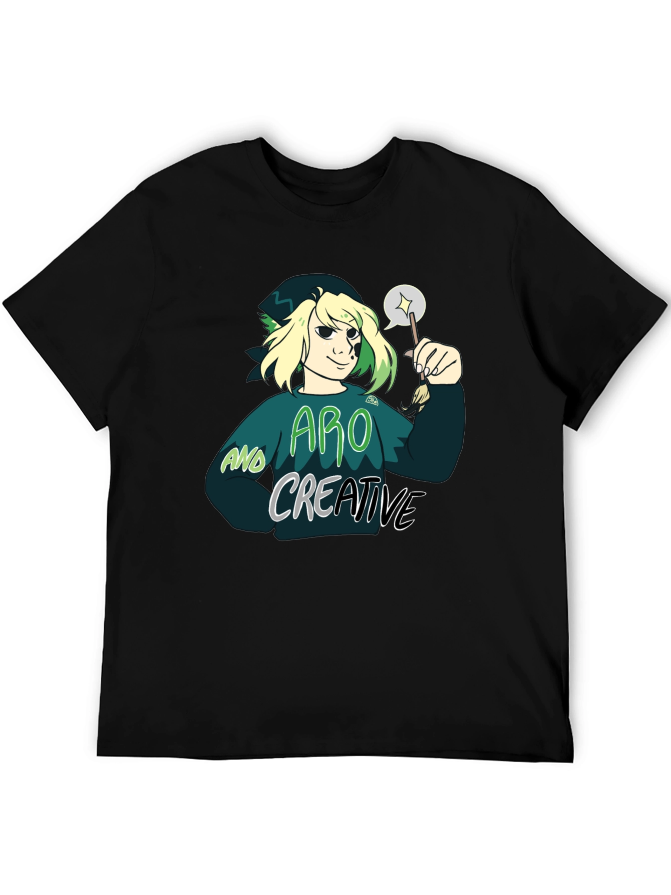 Aro and Creative Graphic T-Shirt