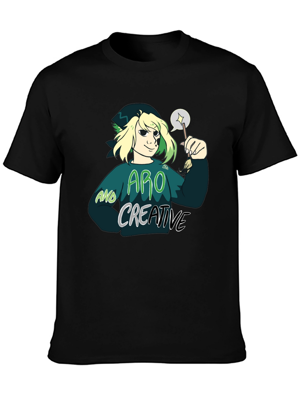 Aro and Creative Graphic T-Shirt