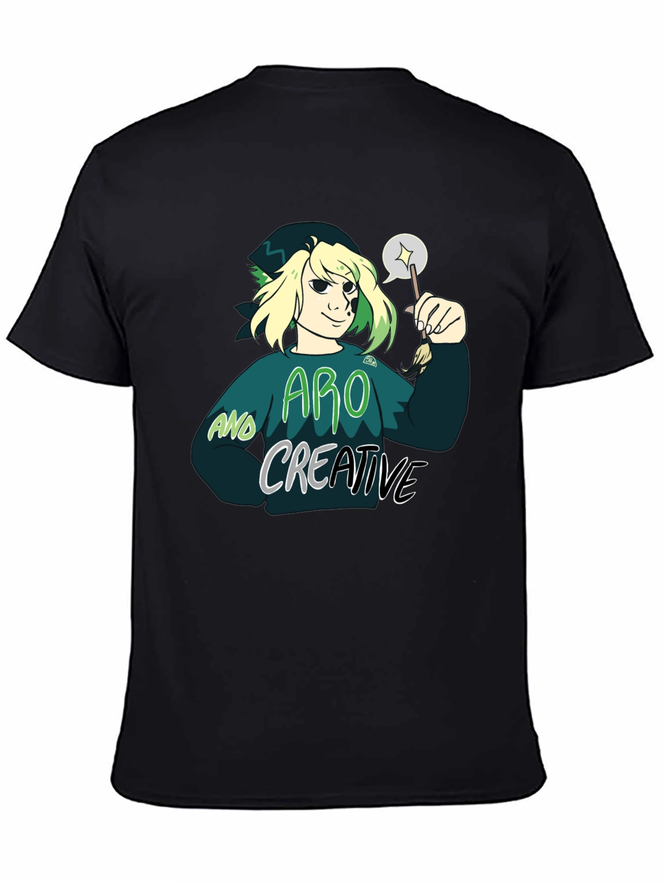 Aro and Creative Graphic T-Shirt