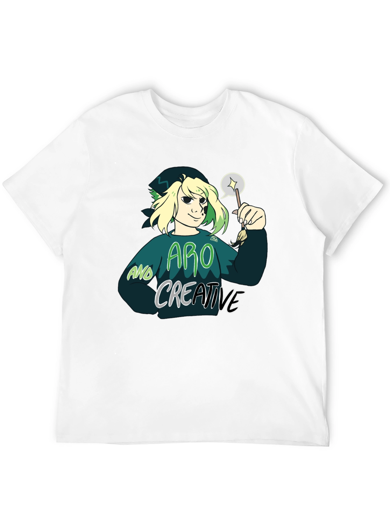 Aro and Creative Graphic T-Shirt