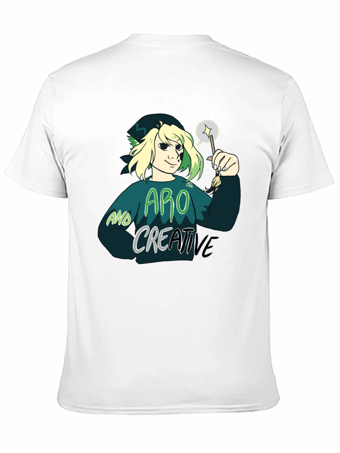Aro and Creative Graphic T-Shirt