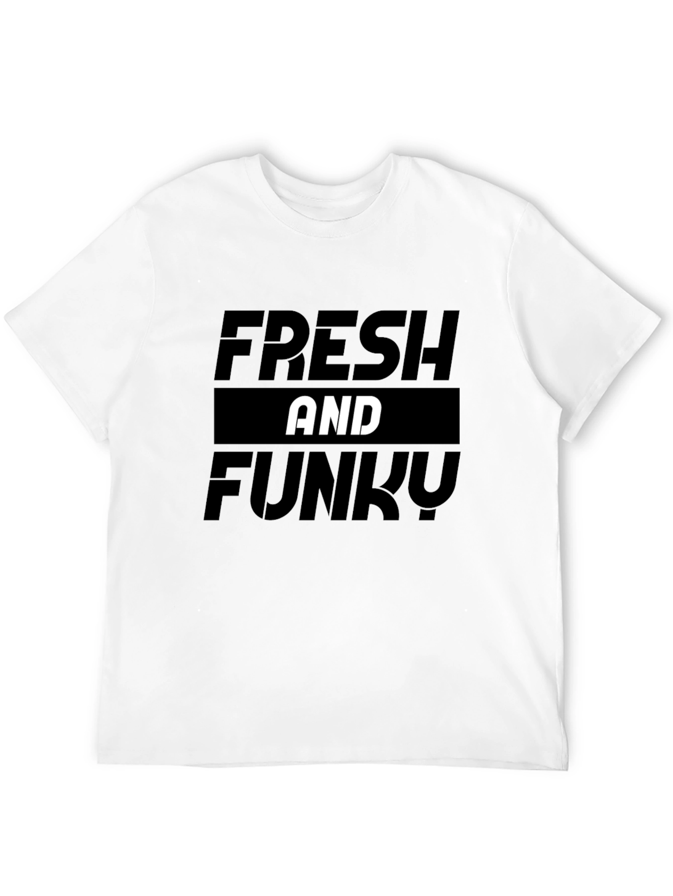 Fresh and Funky Graphic Tee - Stylish Black T-Shirt
