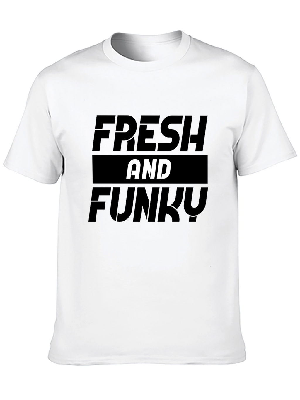 Fresh and Funky Graphic Tee - Stylish Black T-Shirt
