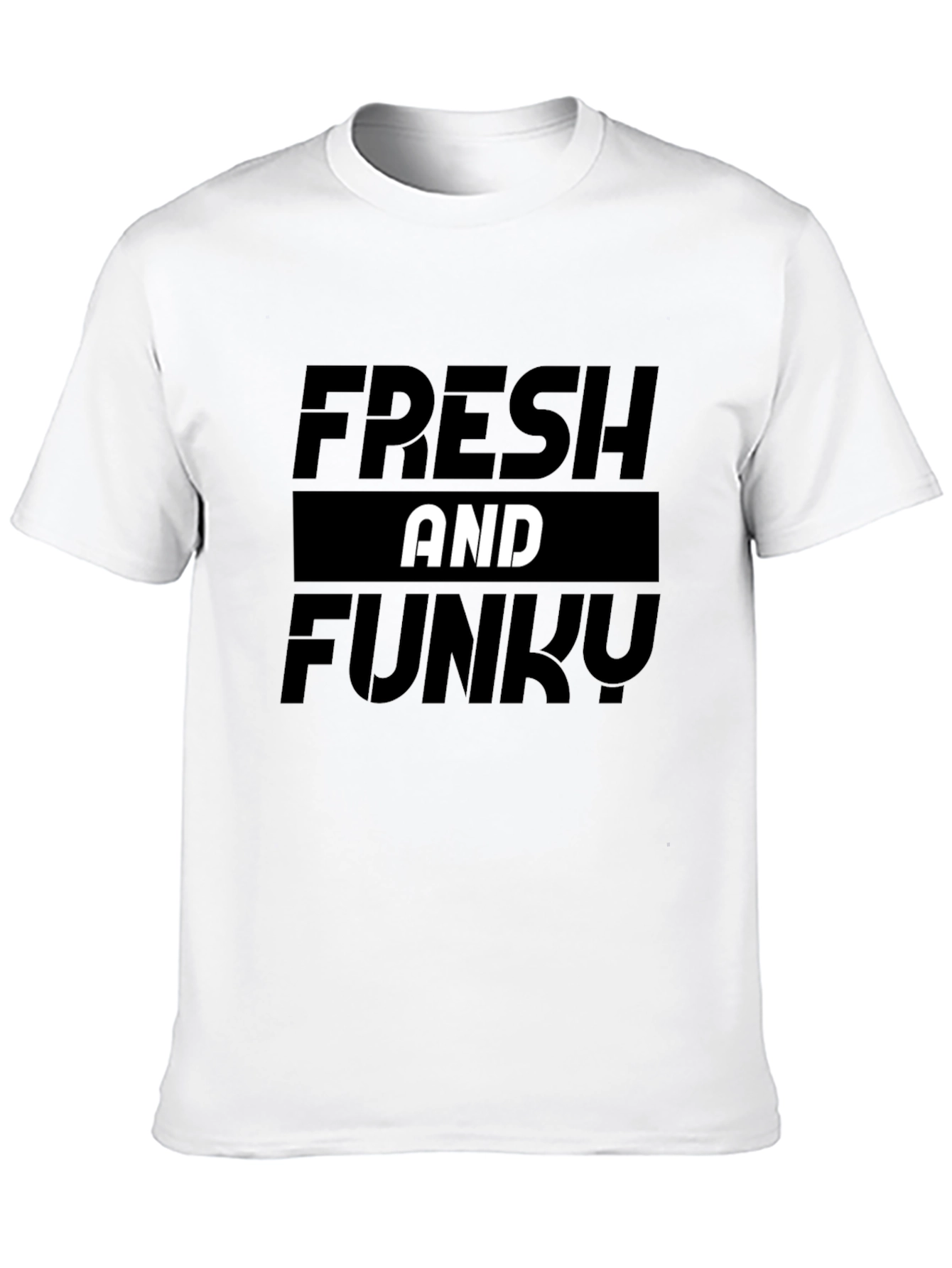Fresh and Funky Graphic Tee - Stylish Black T-Shirt