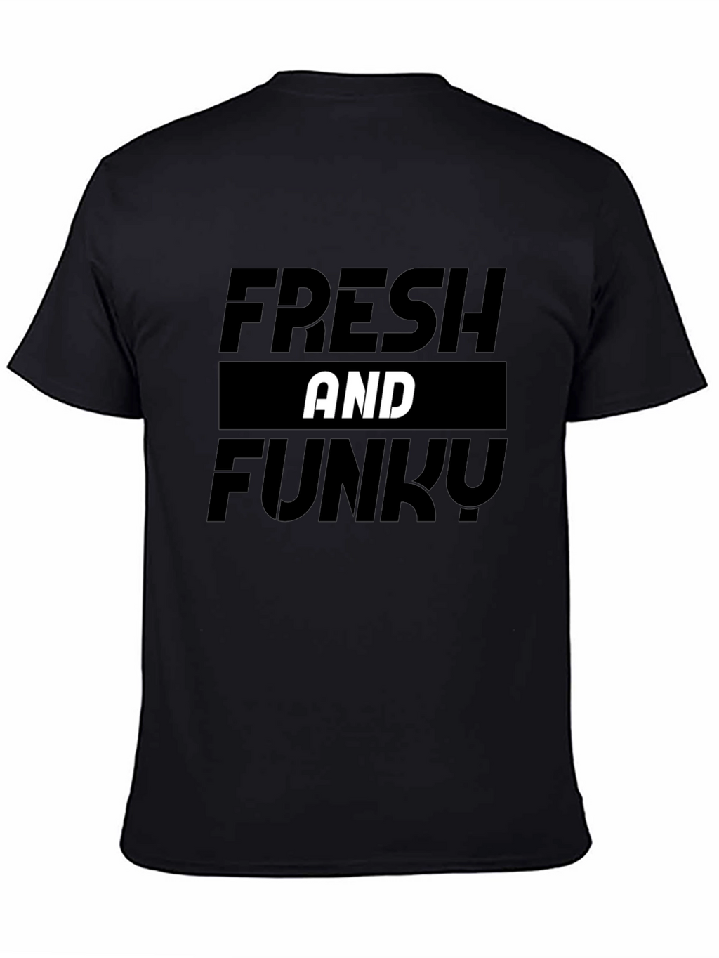 Fresh and Funky Graphic Tee - Stylish Black T-Shirt