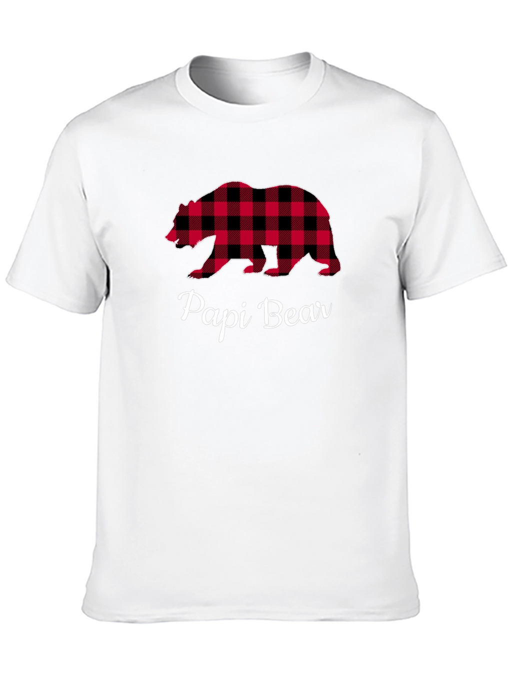 Papi Bear Plaid Graphic Tee