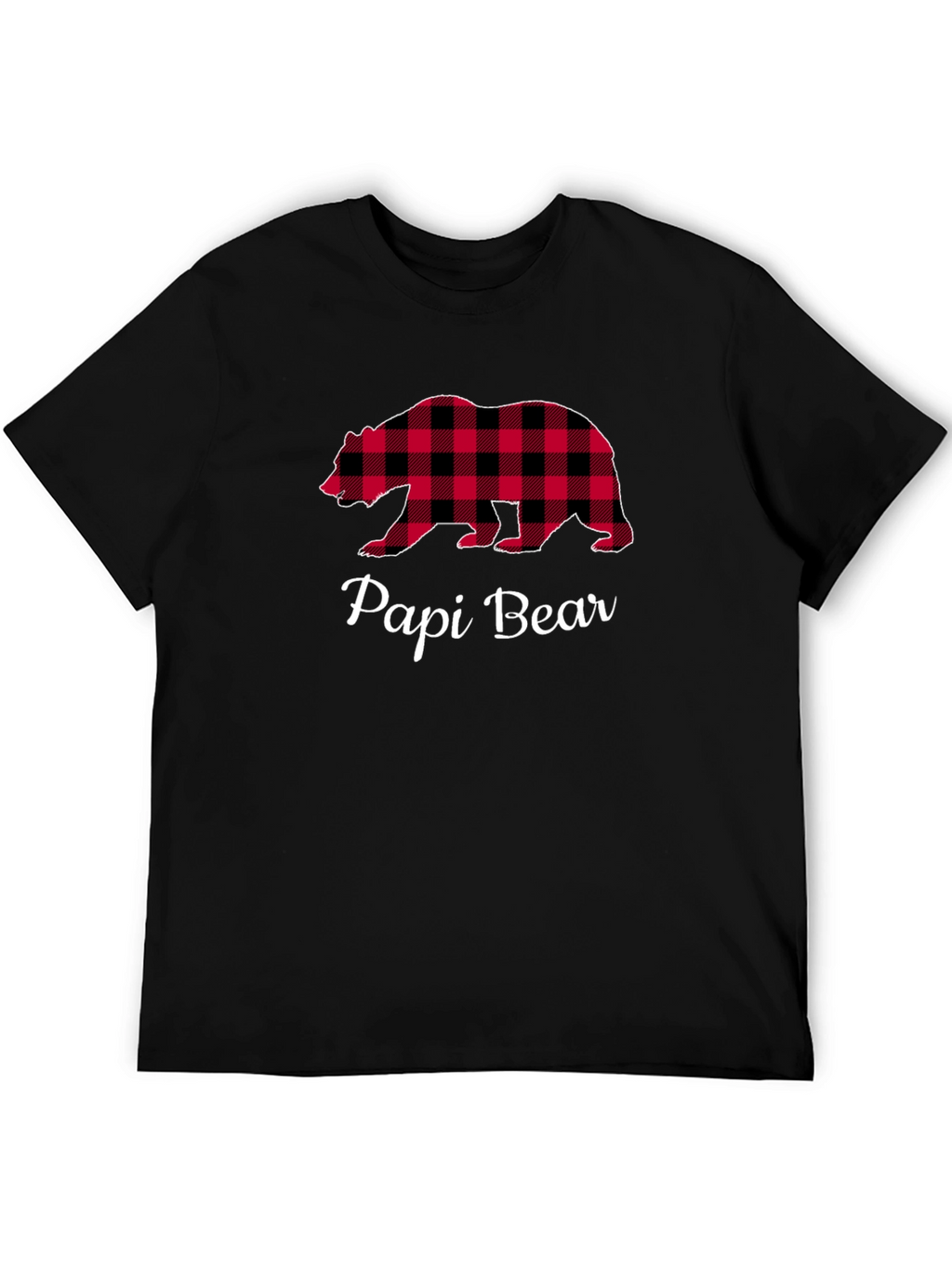 Papi Bear Plaid Graphic Tee