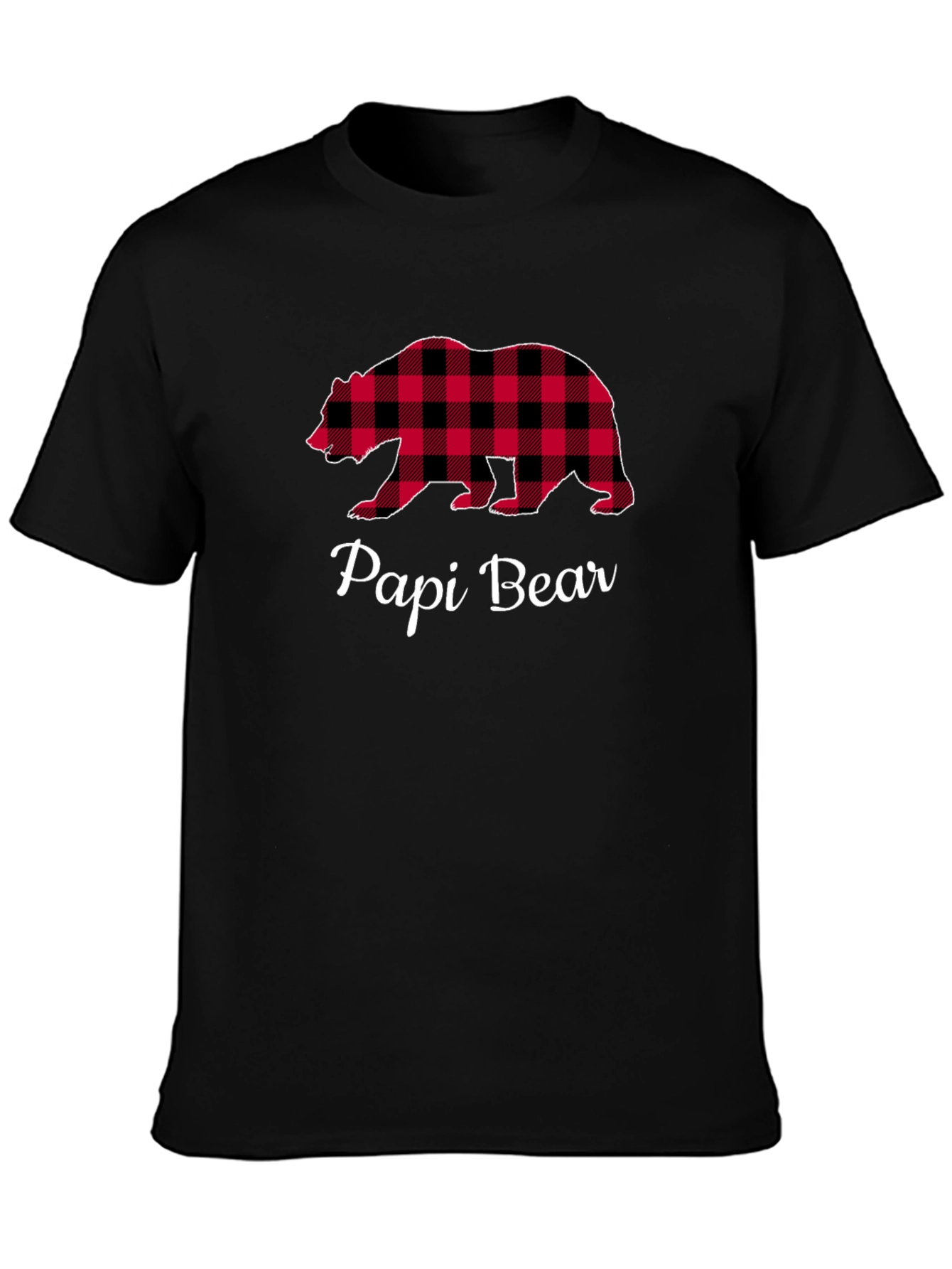 Papi Bear Plaid Graphic Tee
