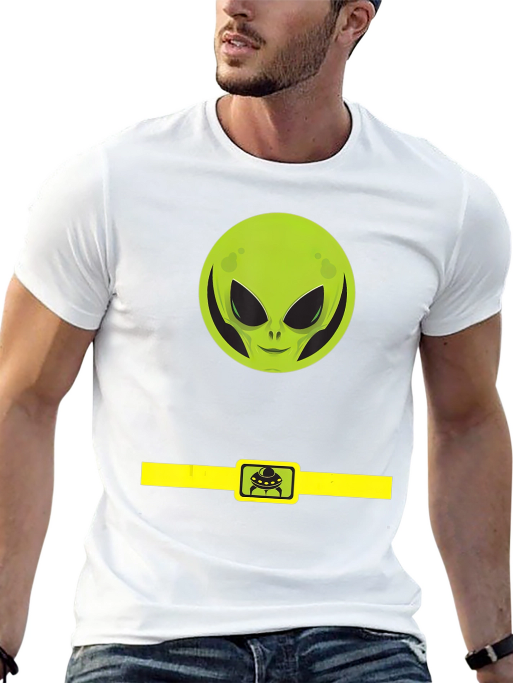 Alien Belt Buckle Graphic Tee