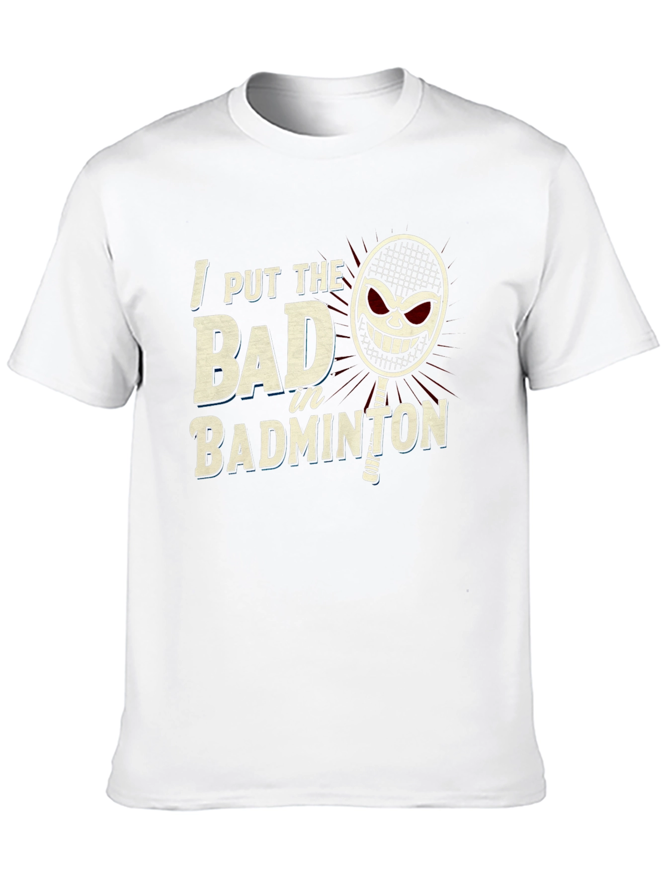 Badminton Player Graphic Tee - Sporty T-Shirt