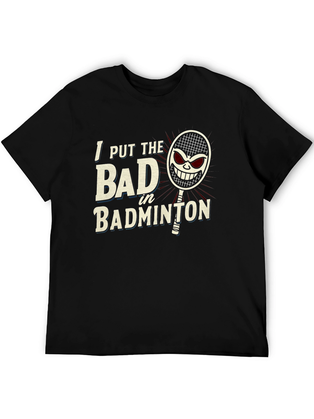 Badminton Player Graphic Tee - Sporty T-Shirt