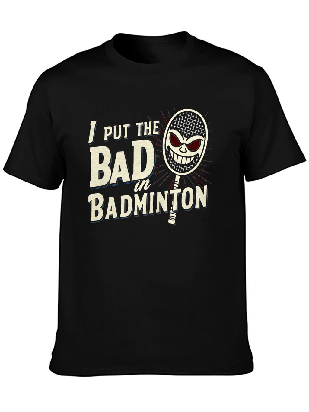 Badminton Player Graphic Tee - Sporty T-Shirt