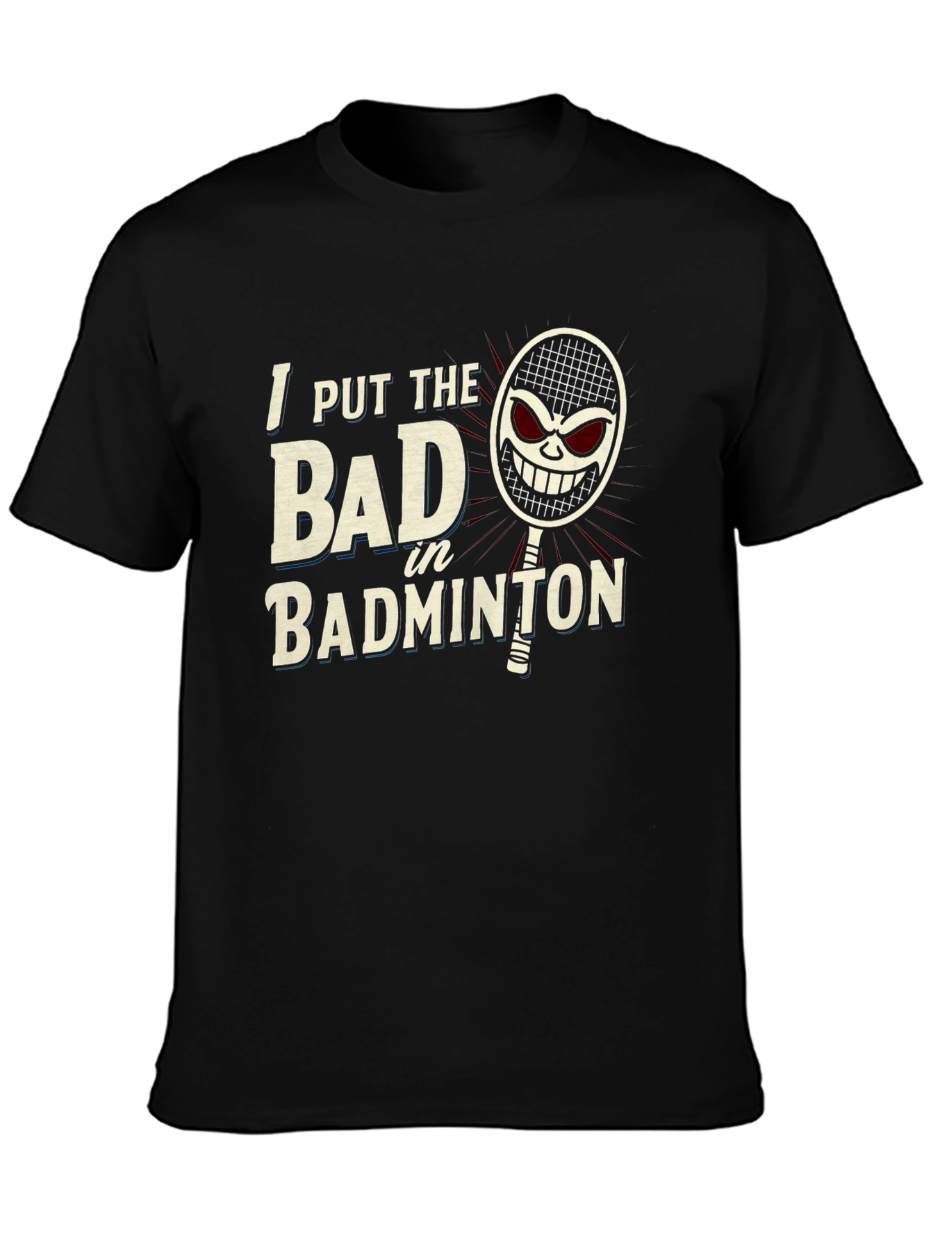 Badminton Player Graphic Tee - Sporty T-Shirt