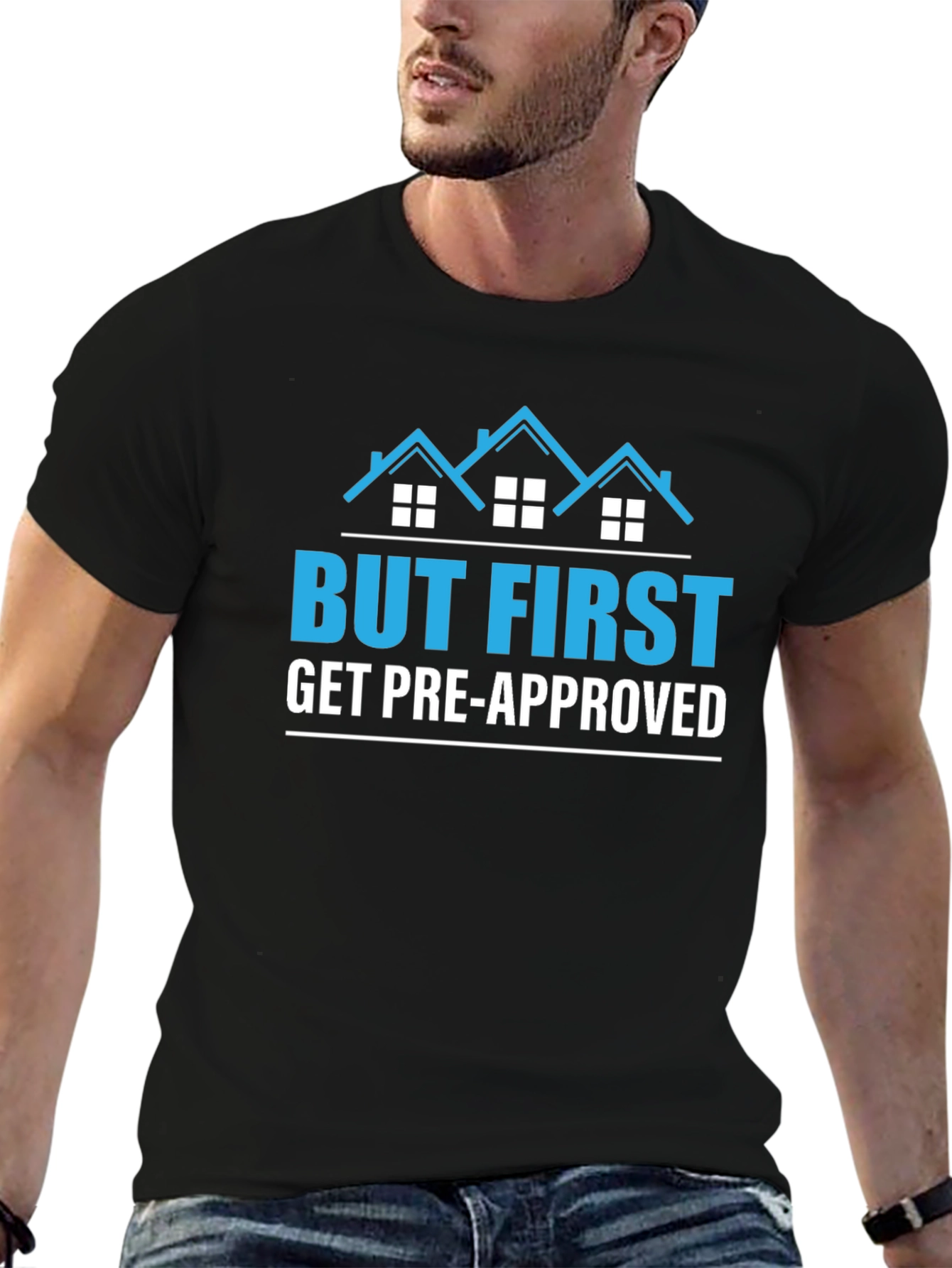 But First Get Pre-Approved Black T-Shirt
