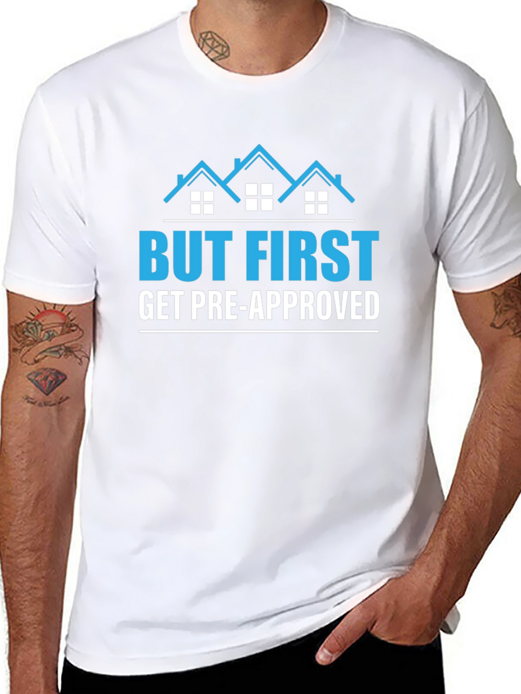But First Get Pre-Approved Black T-Shirt