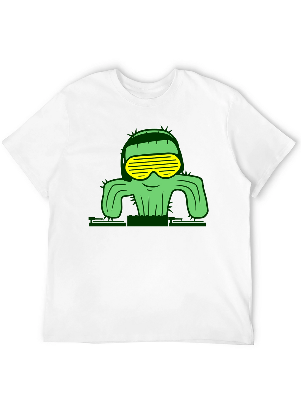 Cool Cactus Graphic T-Shirt - Black