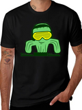 Cool Cactus Graphic T-Shirt - Black