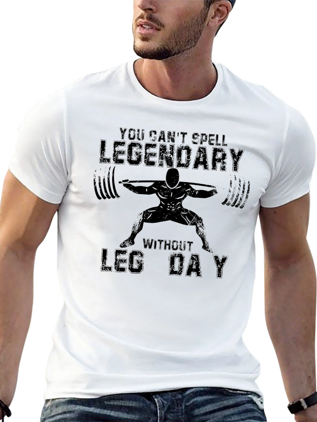 Legendary Leg Day Black T-Shirt