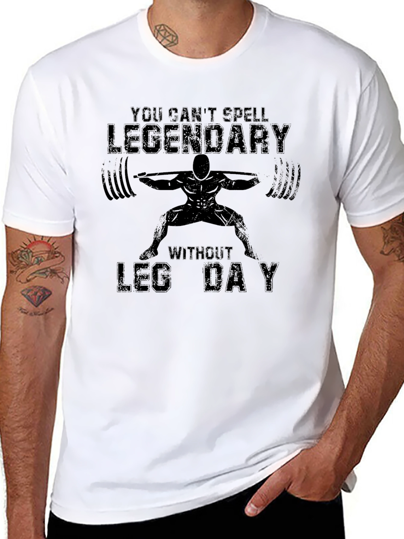 Legendary Leg Day Black T-Shirt