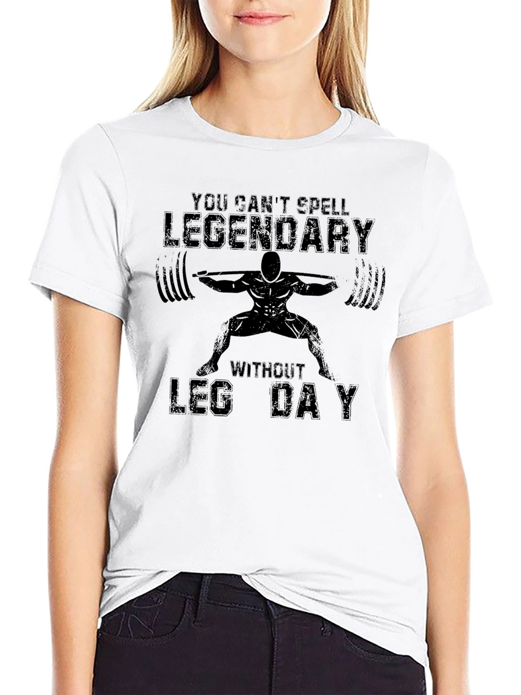 Legendary Leg Day Black T-Shirt