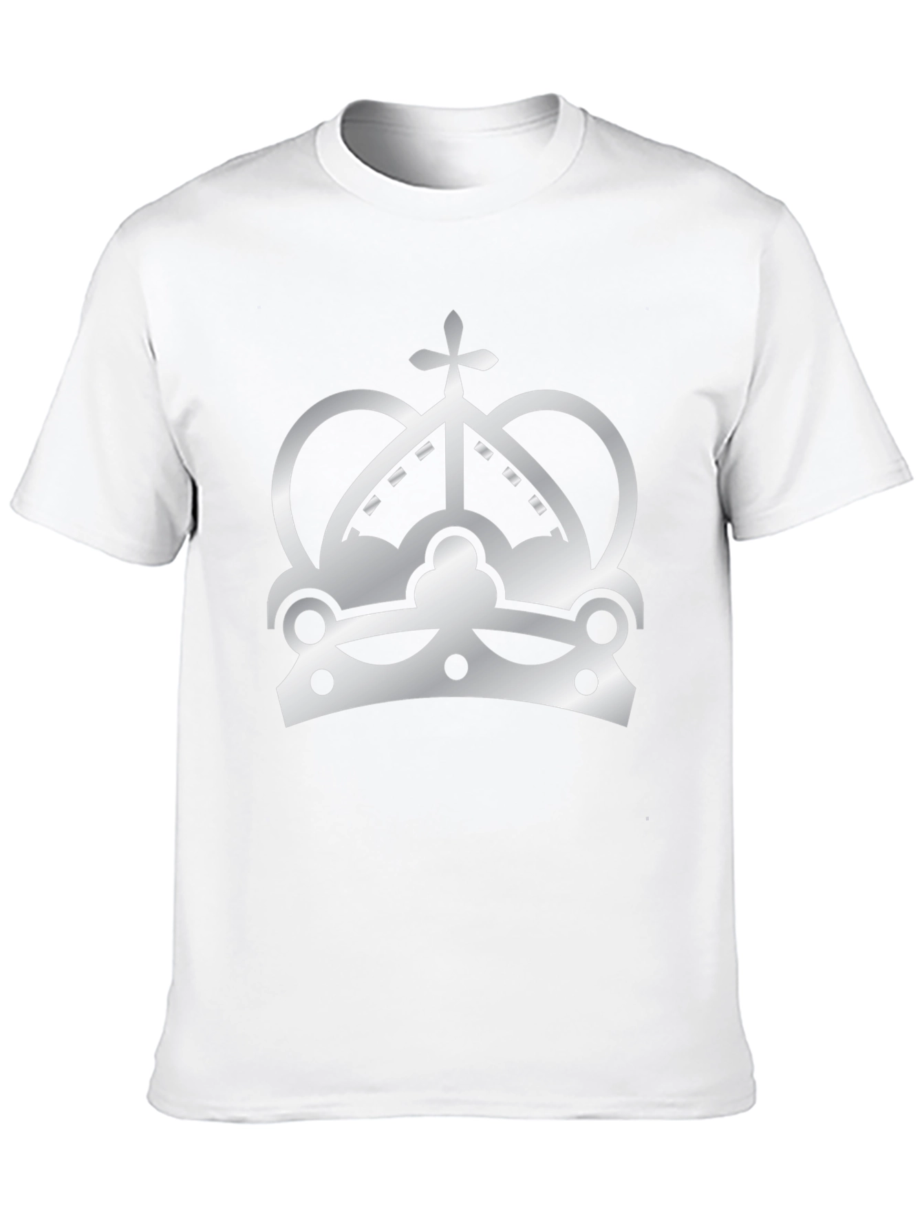Crown Graphic Print T-Shirt - Black