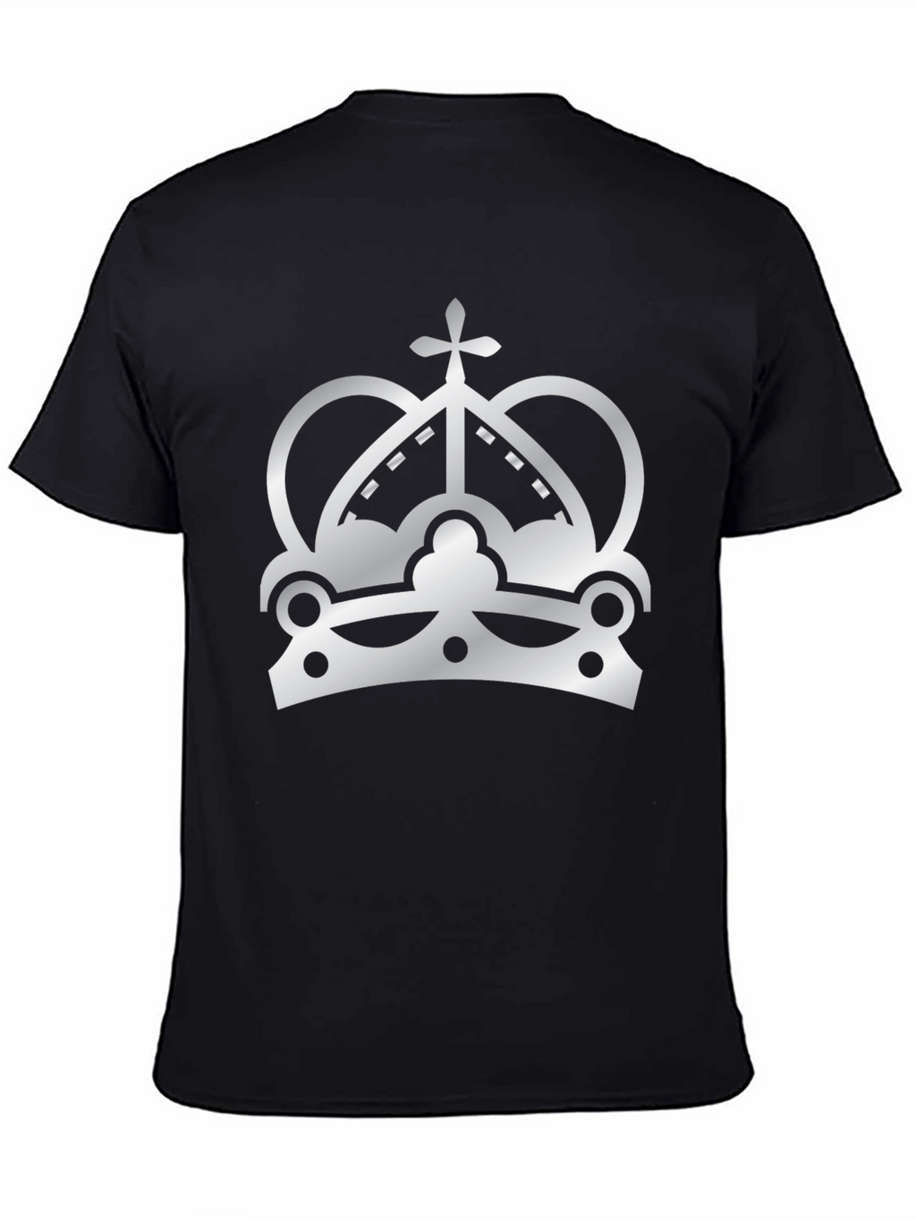 Crown Graphic Print T-Shirt - Black