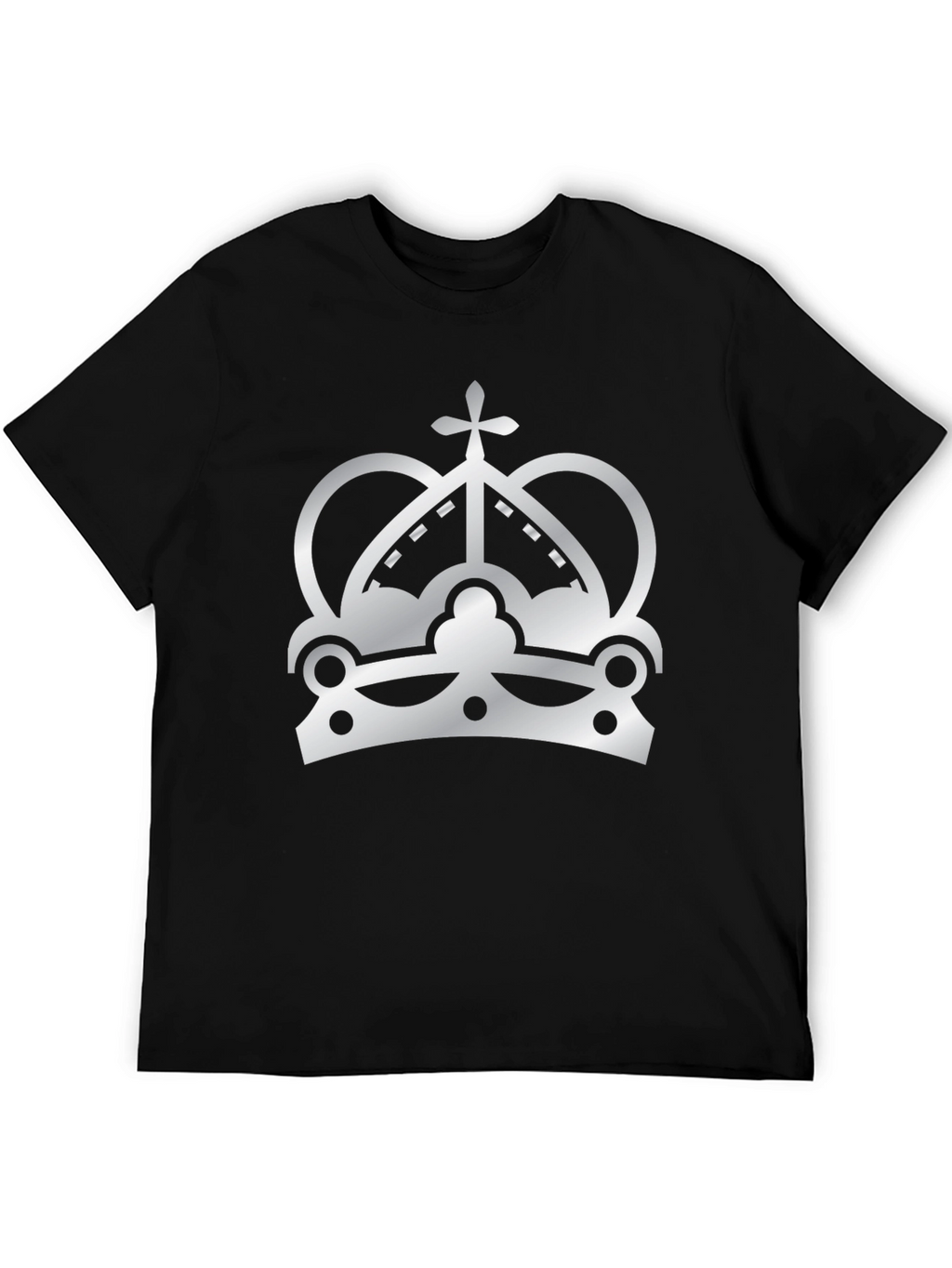 Crown Graphic Print T-Shirt - Black