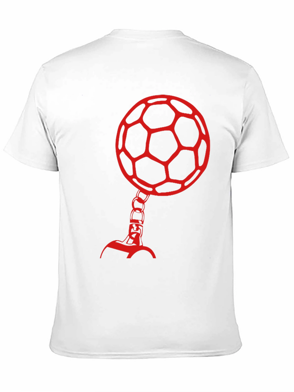 Soccer Ball Head Graphic Tee - Black