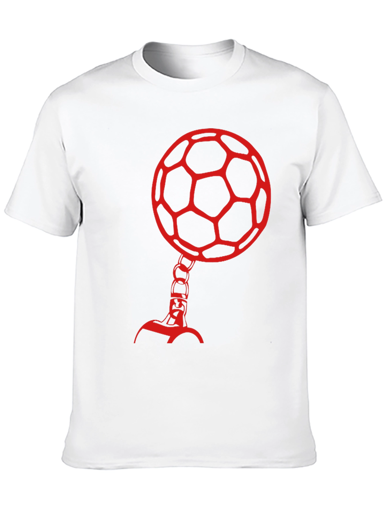 Soccer Ball Head Graphic Tee - Black