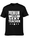 Premium Deluxe Sexy Teacher Black Graphic T-Shirt